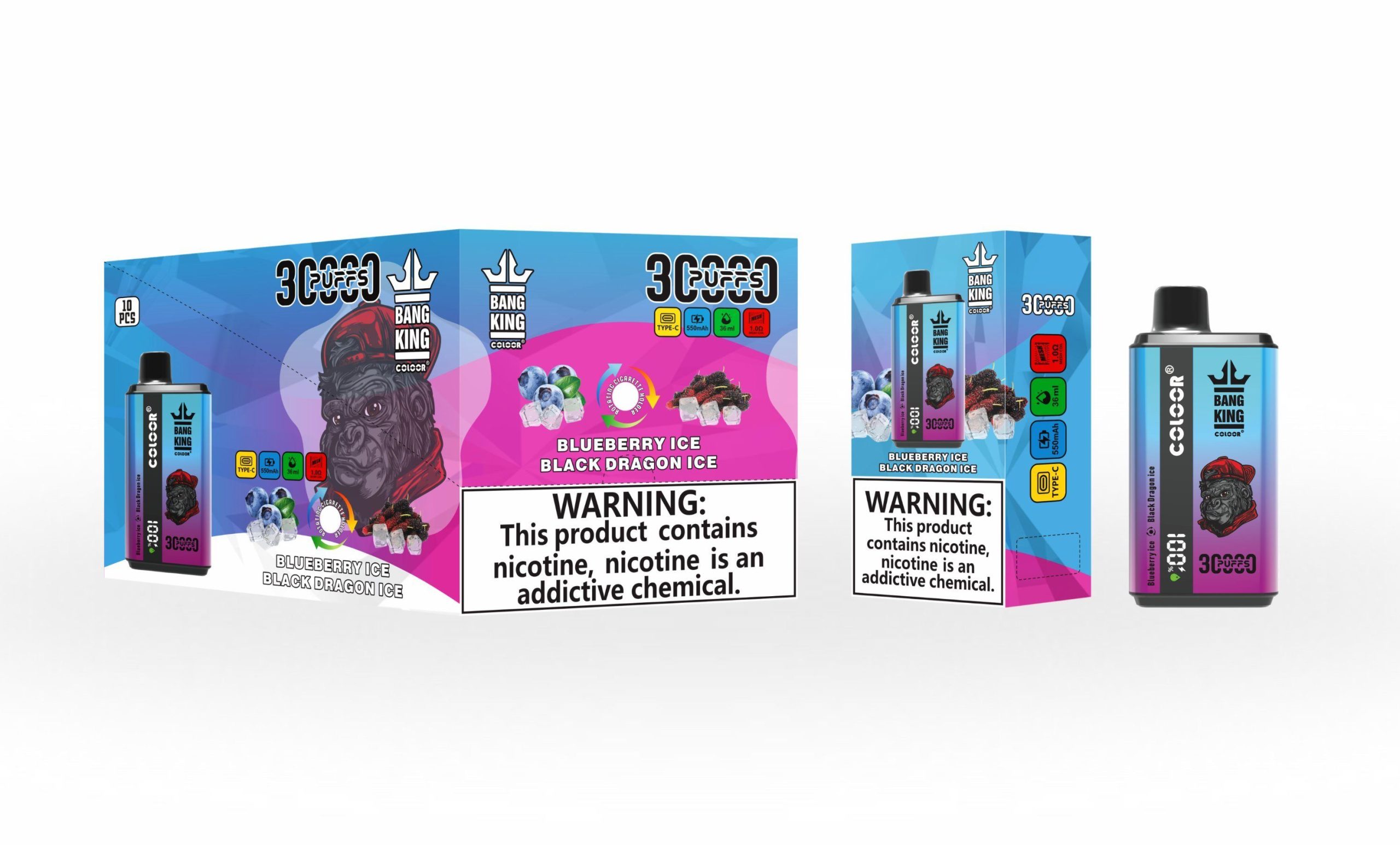 Bang 30000 Puff Disposable Vape - EGO Vape with 36ml Capacity, 20-50mg Nicotine, FDA Certified - Image 3