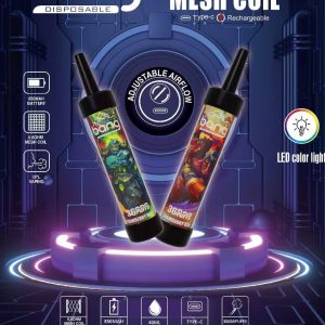 Bang 36000 Puffs Vaper EGO Disposable Vape, FDA Certified, Fruit Flavors, Non-Disposable, Low Nicotine