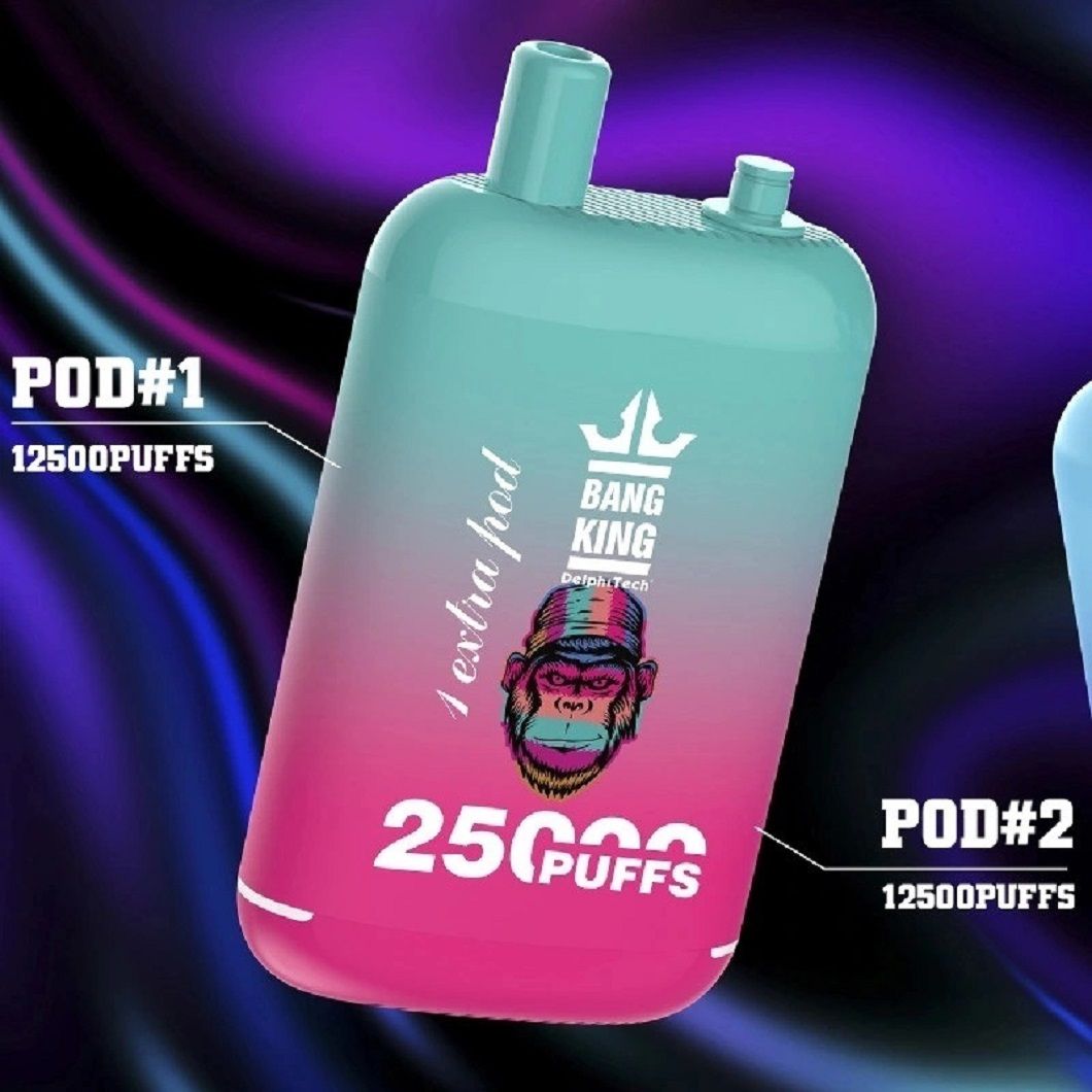 Bang King 25000 Puff Double Pods Disposable Vape Pen with 23ml Flavor & Type C Charging - Image 6