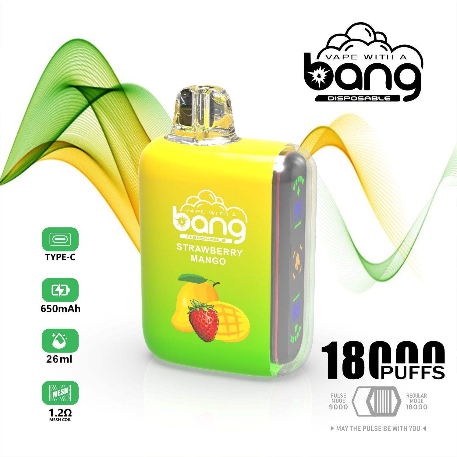 Bang Rocket 18K Puffs Disposable Vape - 26ml E-Liquid, 650mAh Rechargeable, 12 Flavors - Image 3