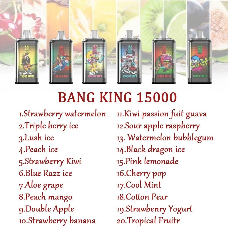 Bangking 15000 Puffs Disposable Pod Pen - 20 Flavors, Adjustable Airflow, Type-C Charging, 650mAh Battery - Image 4