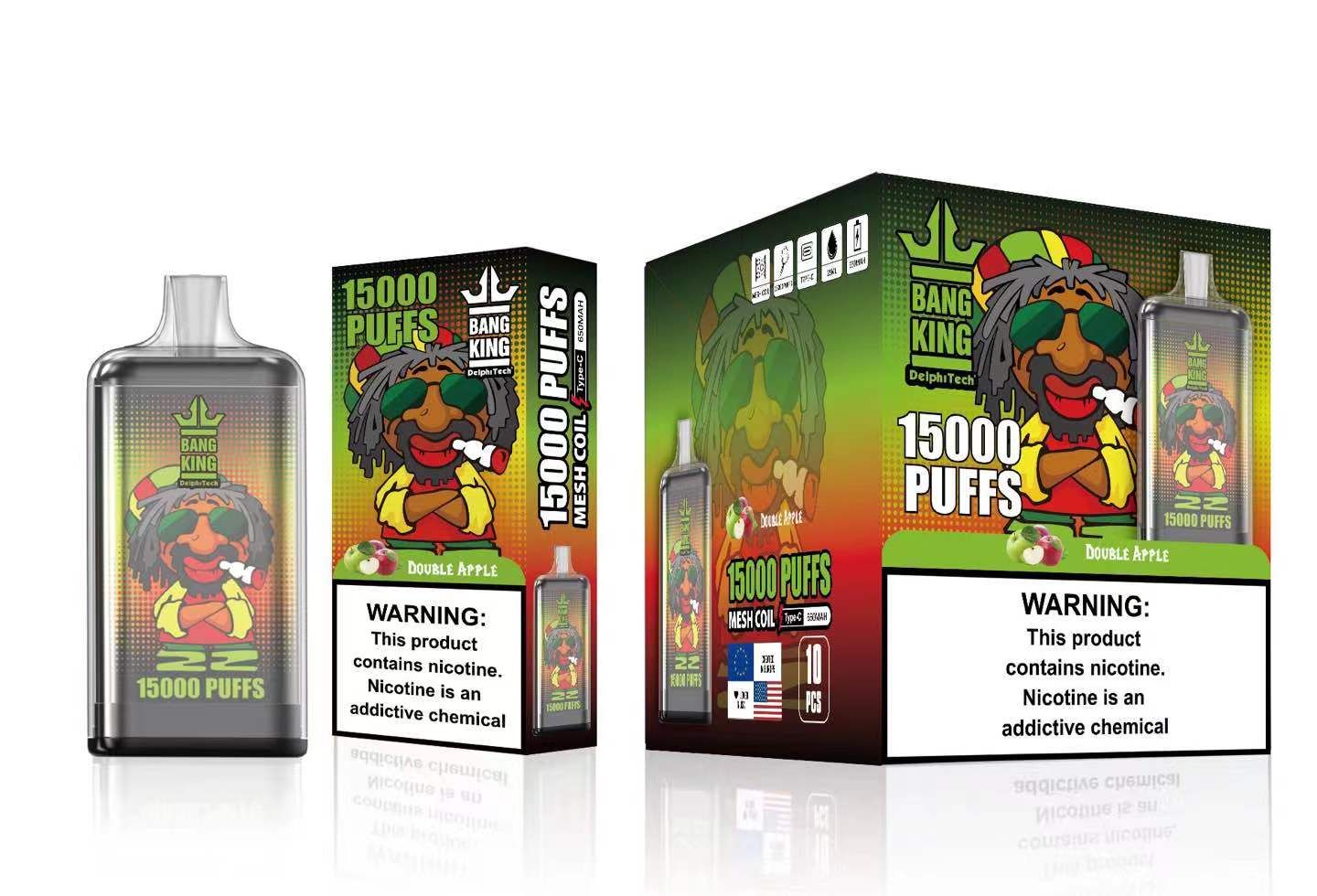 Bangking 15000 Puffs Disposable Pod Pen - 20 Flavors, Adjustable Airflow, Type-C Charging, 650mAh Battery - Image 6