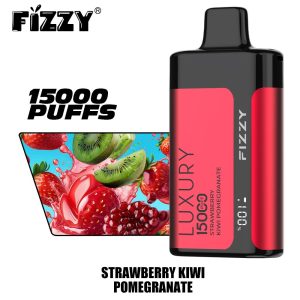 Fizzy Luxury 15K Disposable Vape 15000 Puffs 22ml Capacity with Fruit Flavors - FDA Certified, Type-C Charging