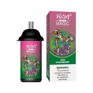 R&M Magic 8K Disposable Vape Pen 2% 5% Salt Nicotine, 16ML E-liquid, 12 Flavors, FDA Certified
