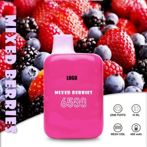 Randm Tornado 6500 Puffs Disposable Vape Pen with Airflow Control & Mesh Coil - FDA Certified