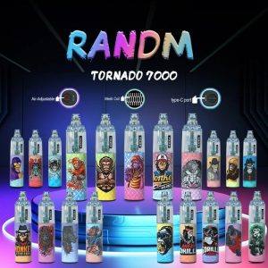 Randm Tornado 7000 Disposable Vape Pen – 7000 Puffs, Fruit Flavors, FDA Certified, Rechargeable
