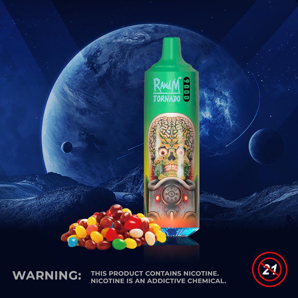 Randm Tornado 9000 Disposable Vape 9000 Puffs, 18ml Salt Nicotine, 12 Flavors, Rechargeable - Image 5