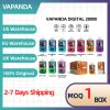 Vapanda Digital 28K Disposable Vaporizer - 12 Flavors, Mesh Coil, 29ml E-Liquid, 600mAh Battery
