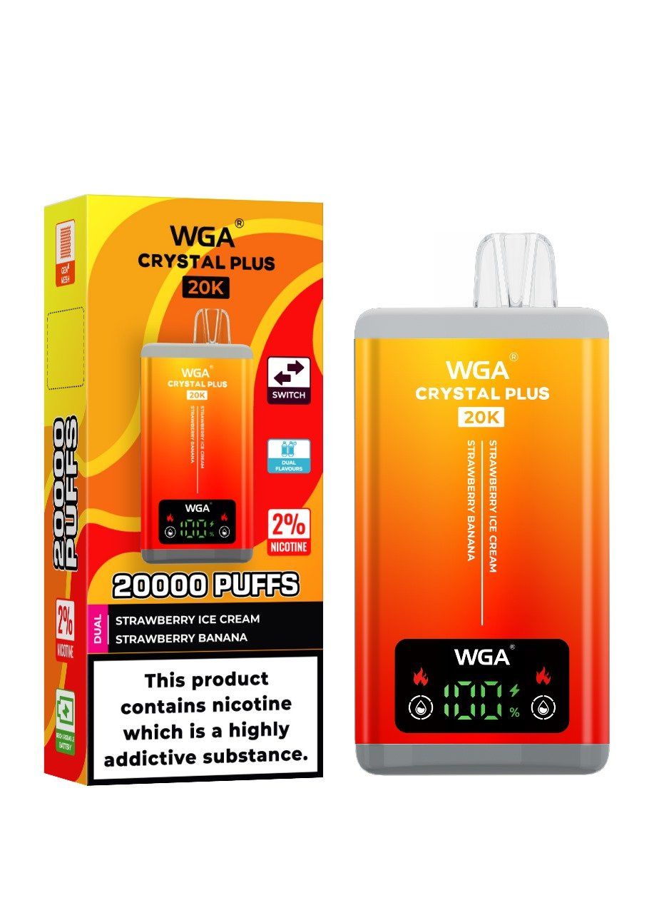 WGA Crystal Disposable Vape 15000 Puffs, Mesh Coil, Wireless Charging, 18ml Nicotine E-Juice - Image 4