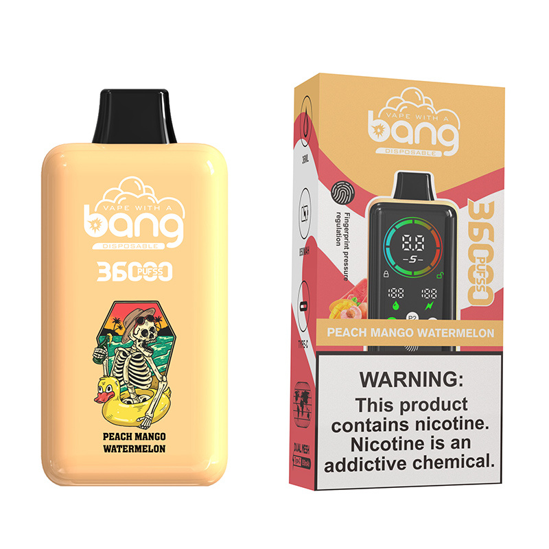 Bang 36000 Puffs Disposable Vape Pen 36ml E-Cigarette with Logo, 850mAh Battery, Direct Factory Sale