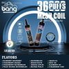 Bang 36000 Puffs Disposable Vape with 850mAh Battery, 40ml Ejuice, & Fruit Flavors - FDA Certified