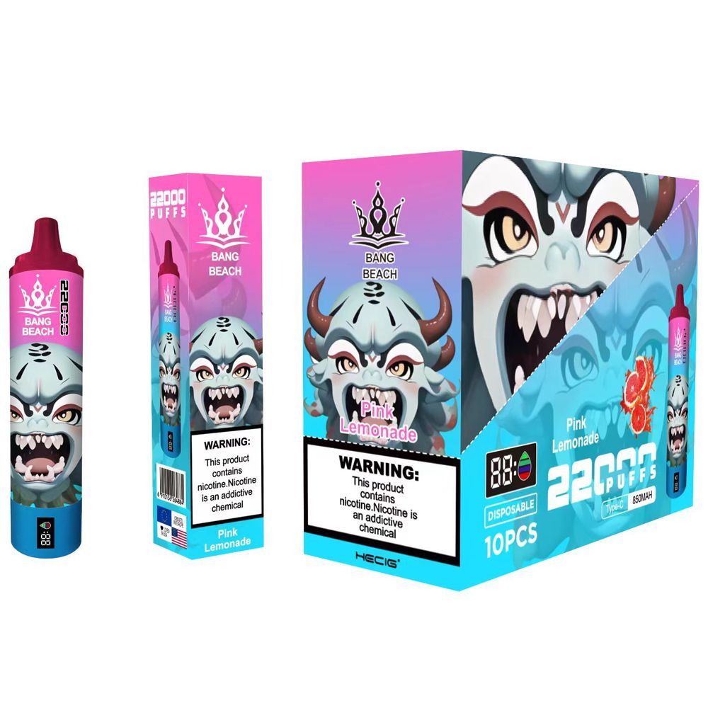 Bang Beach 22000 Puff Disposable E-Cigarette - 12 Flavors, 36ml Liquid, 850mAh, Low Nicotine - Image 3