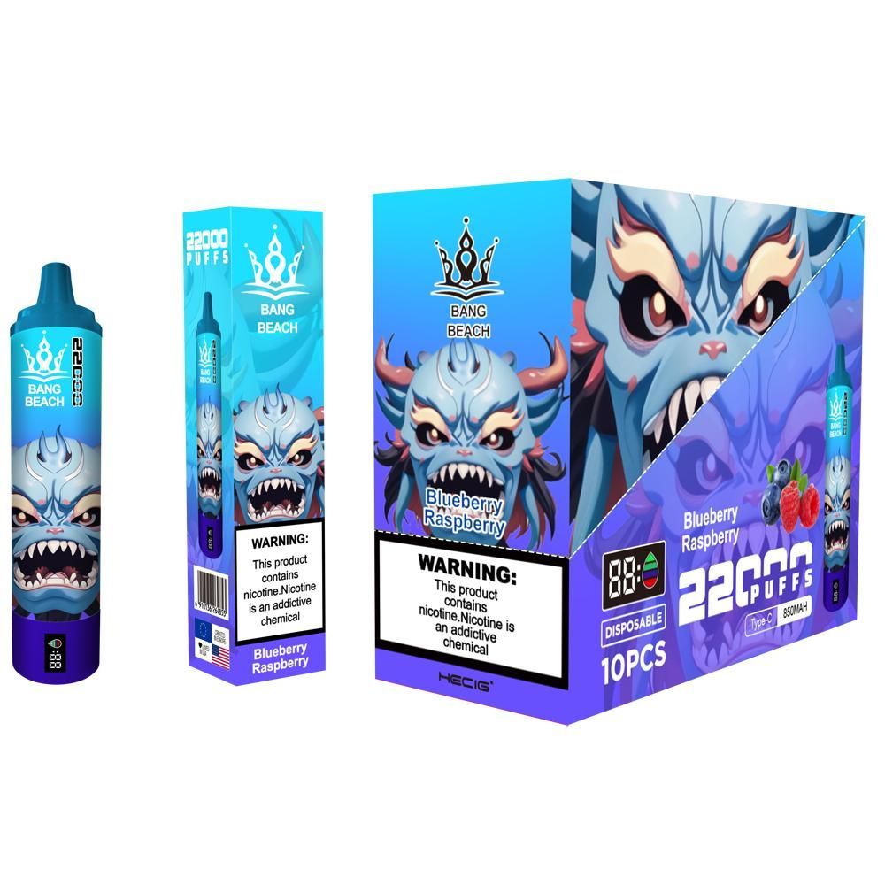 Bang Beach 22000 Puff Disposable E-Cigarette - 12 Flavors, 36ml Liquid, 850mAh, Low Nicotine - Image 2