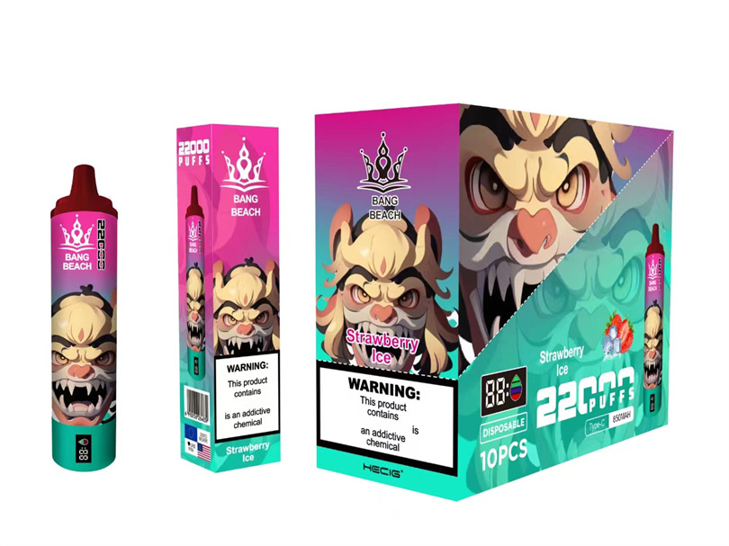 Bang Beach 22000 Puffs Disposable Vape Pen with Smart Screen, 850mAh Battery, & Mesh Coil - Wholesale - Image 6