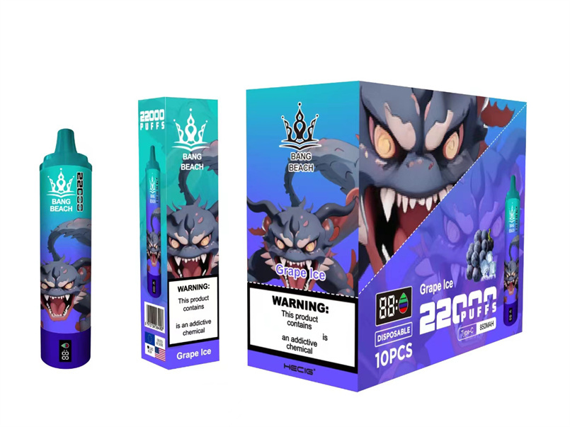 Bang Beach 22000 Puffs Disposable Vape Pen with Smart Screen, 850mAh Battery, & Mesh Coil - Wholesale - Image 3