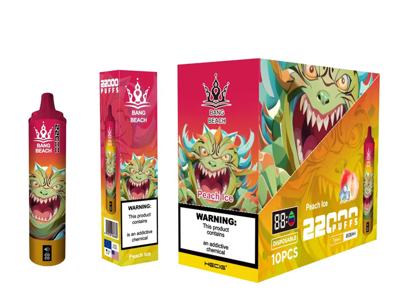 Bang Beach 22000 Puffs Disposable Vape Pen with Smart Screen, 850mAh Battery, & Mesh Coil - Wholesale - Image 2