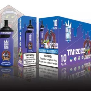 Bang King 12000 Disposable Vape Pen - 12000 Puffs, Rechargeable E-Cigarette, Fruits Flavor, 2% & 5% Nicotine