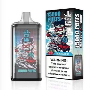 Bang King 15000 Puffs Disposable Vape - 25ml, Rechargeable, 20 Flavors, LED Display, 0%-5% Nicotine
