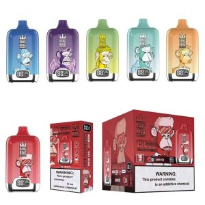 Bang King Smart Screen 15000 Puffs Disposable Vape, 16ml, High Nicotine, Fruit Flavors, CE Certified