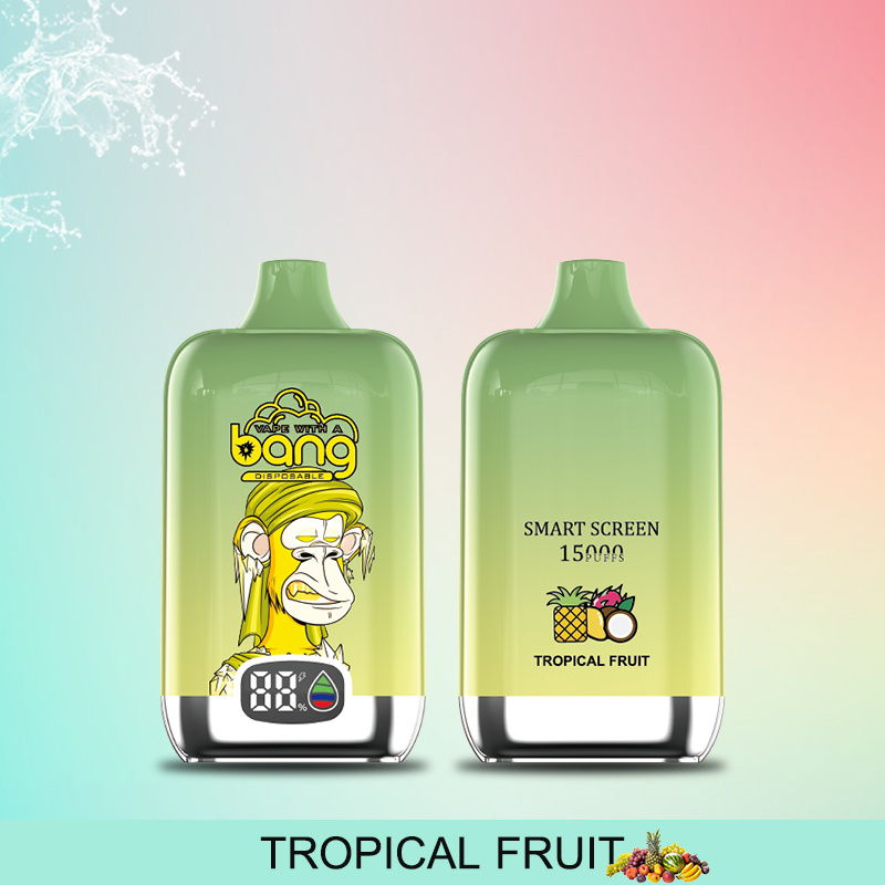 Bang Smart Screen 15000 Puffs Disposable Vape Pen, 25ml E-Liquid, Type-C Charging, Fruit Flavors - Image 6