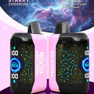 Bang Starry 25000 Puffs Disposable Vape with 3D Curved Screen, 12 Fruit Flavors & Rechargeable, OEM/ODM
