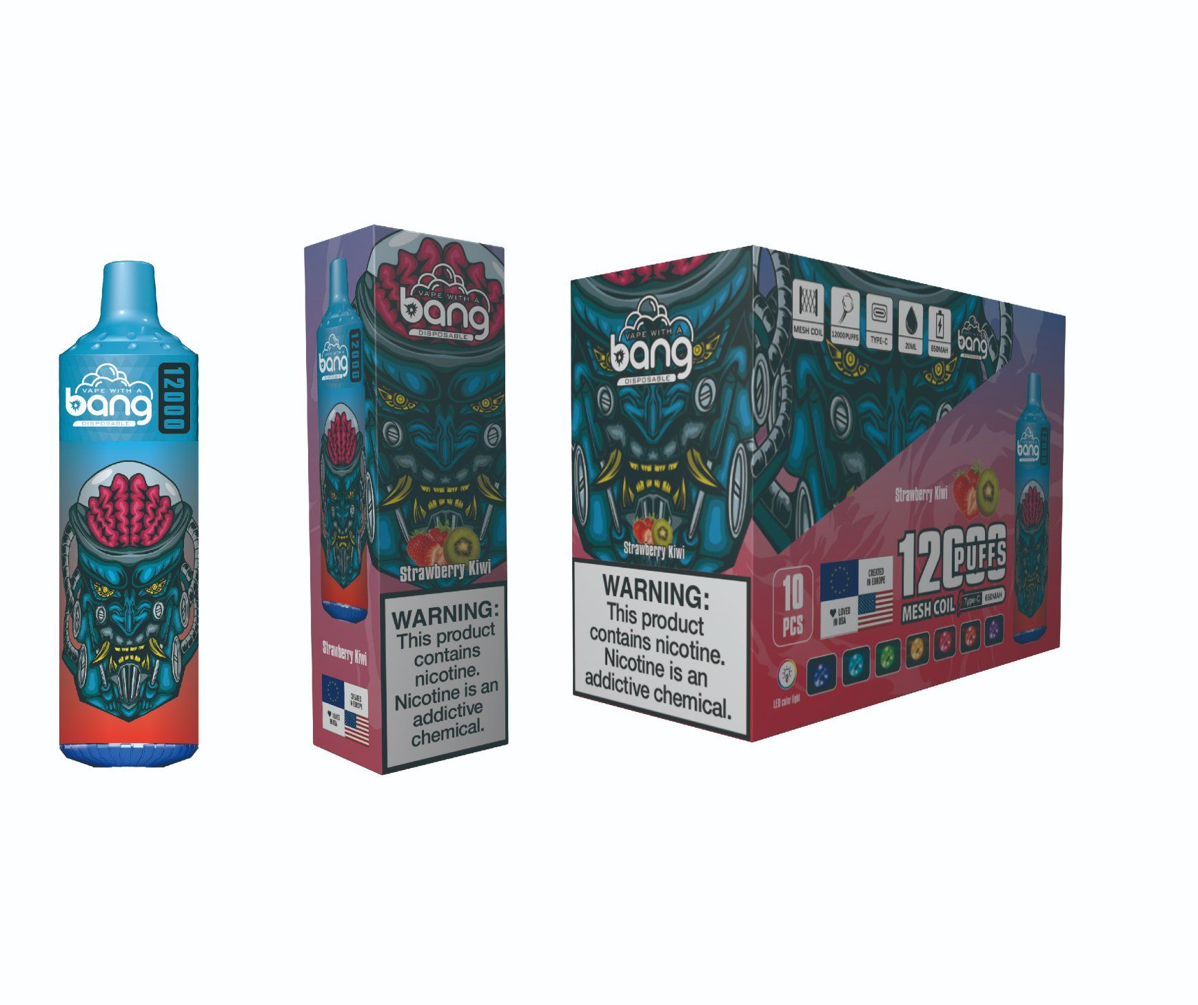 Bang Vape 12000 Puff Disposable E-Cigarette, 20 Flavors, Fast Shipping, FDA Certified - Image 4