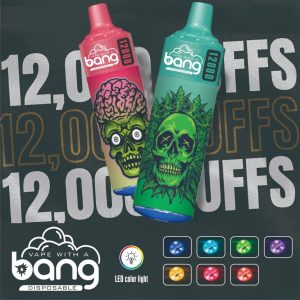 Bang Vape 12000 Puff Disposable E-Cigarette, 20 Flavors, Fast Shipping, FDA Certified