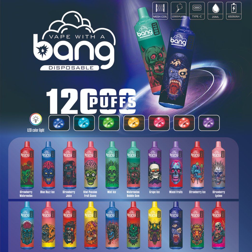 Bang Vape 12000 Puff Disposable E-Cigarette, 20 Flavors, Fast Shipping, FDA Certified - Image 5
