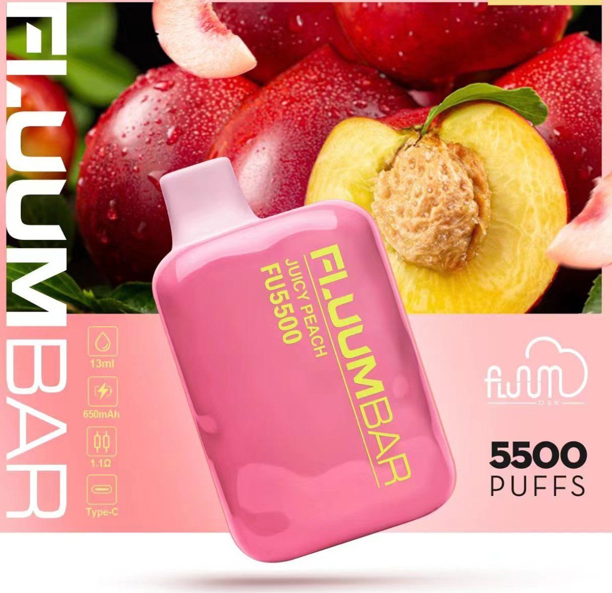 Elfworld OS5000 Disposable Vape Pod - 7000 Puffs, 14ml, 650mAh, FDA Certified, Fruit Flavors - Image 6