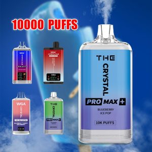 Europe Wholesale WGA Crystal 10K Disposable Vape Pen - Rechargeable, LED Display, Fruit Flavors, Free Shipping