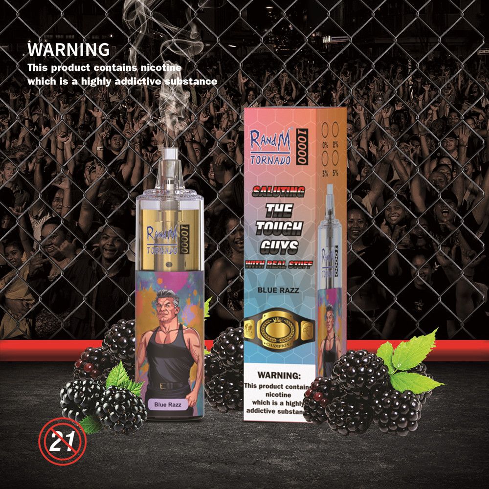 Fumot RandM Tornado 10K Vape Pen - 24 Geschmacksrichtungen, Edelstahl, EGO Typ, variable Spannung – Bild 3