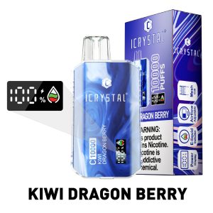 Icrystal C10000 Puffs E-Cigarrillo al por mayor, Vape desechable recargable con 18ml de capacidad, 10 sabores, certificado por la FDA