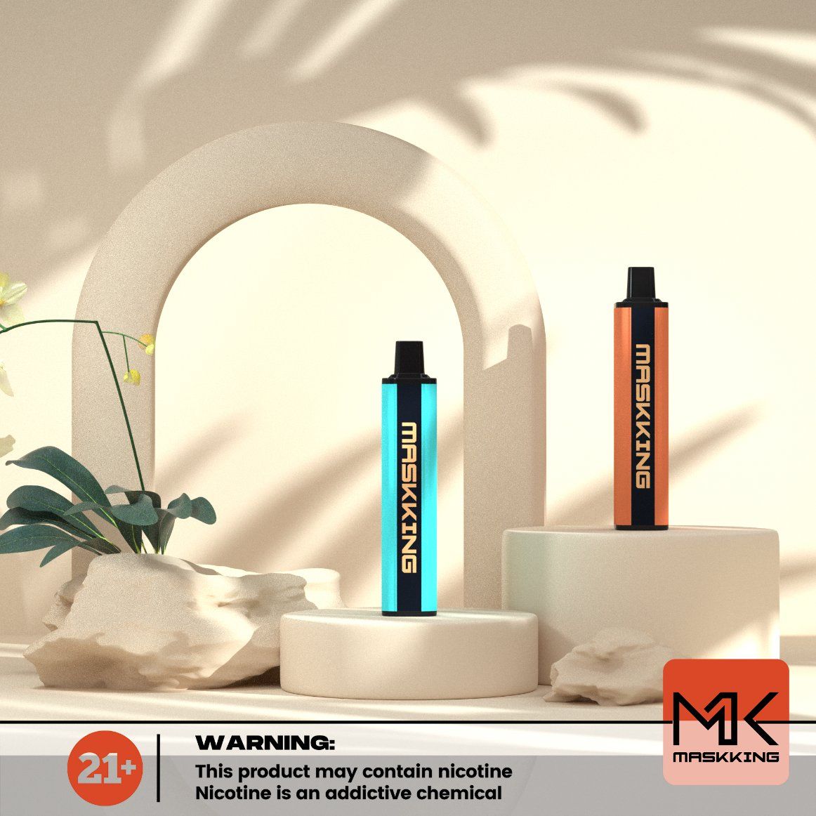 Maskking Super CC Disposable Vape - 2500 Puffs, Mesh Coil, 8.5ml, FDA Certified, Fruit Flavors - Image 4