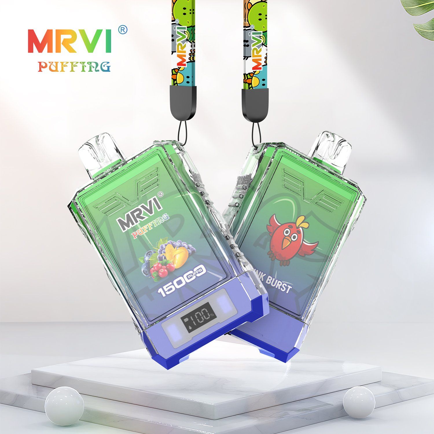 Mrvi 15000 Puffs Disposable Vape Pen 10 Flavors 25ml Liquid Capacity Type-C Charging - Image 5