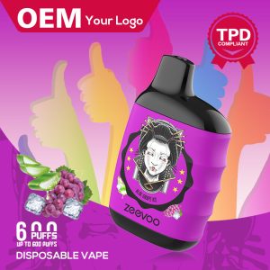 Portable GREAT Tornado 600 Puff Disposable Vape with Mesh Coil & Fruit Flavors – 2ml Capacity