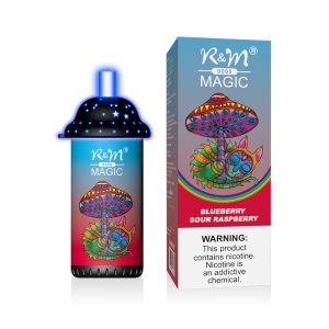 R&M 9000 Puffs Disposable Vape - 20 Flavors, RGB Light, 18ml E-liquid, FDA Certified, UK, USA, Dubai