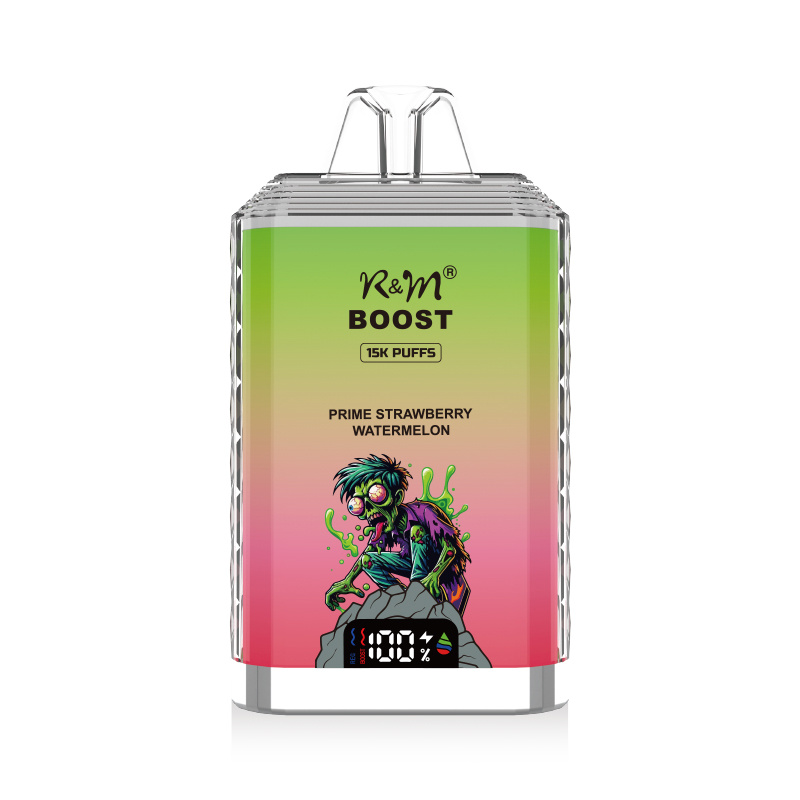 R&M Boost 15K Disposable Vape - 15000 Puffs, Fruit Flavors, LED Display, CE Certified - Image 4