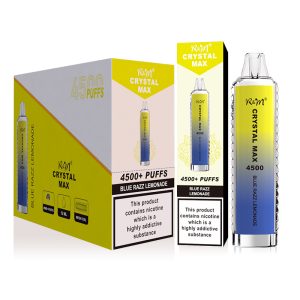 R&M Crystal Max 4500 Disposable Vape, 12000 Puffs, Fruit Flavors, FDA Certified, Wholesale Price
