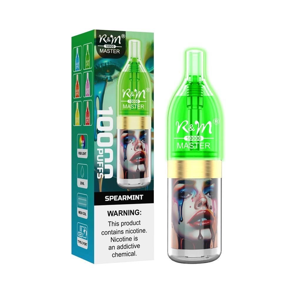 R&M Master 10000 Puffs Disposable Vape - 17ml, Rechargeable, 14 Flavors, FDA Certified - Image 6