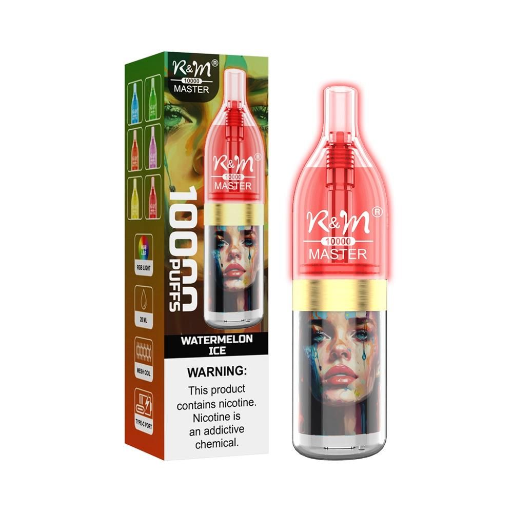 R&M Master 10000 Puffs Disposable Vape - 17ml, Rechargeable, 14 Flavors, FDA Certified - Image 2