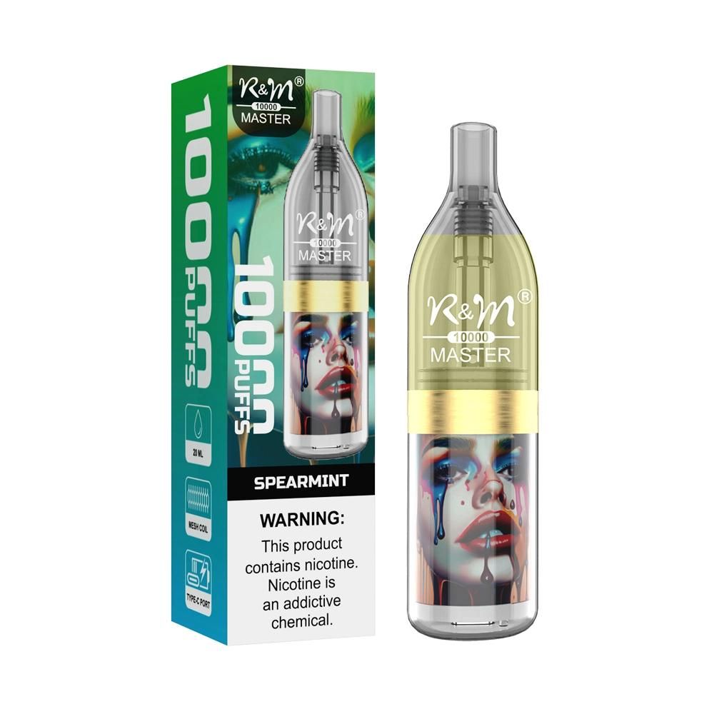 R&M Master 10000 Puffs Disposable Vape - 17ml, Rechargeable, 14 Flavors, FDA Certified