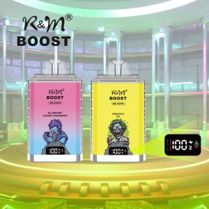 RandM Boost 15K Puffs Einweg-Vape Bar mit Dual Mesh Coil, 15 Geschmacksrichtungen, variable Spannung & Wattleistung