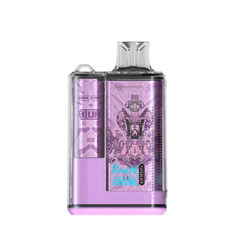 Randm Crystal 12000 Puffs Einwegverdampfer 20ml Wiederaufladbar mit Sensor & Display - Fruchtgeschmack – Bild 5