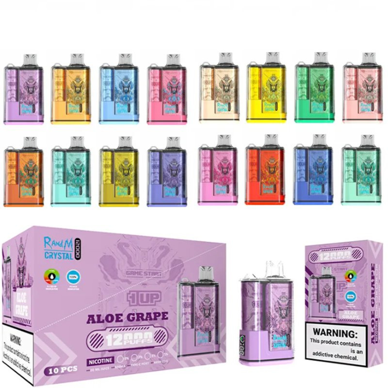 Randm Crystal 12000 Puffs Einwegverdampfer 20ml Wiederaufladbar mit Sensor & Display - Fruchtgeschmack