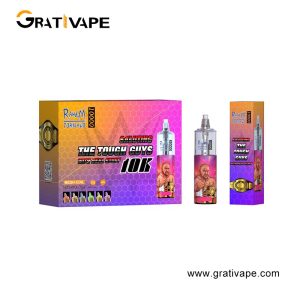 RandM Tornado 10000 Puffs Elf Disposable Vape Pen, 50mg Nicotine, RGB LED, 850mAh Battery, Fruit Flavors