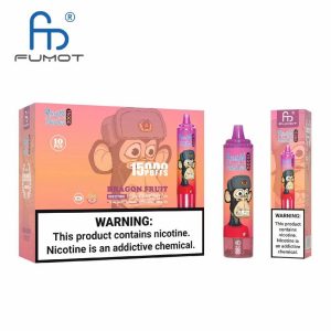 Randm Tornado 15000 Puffs Disposable Vape Pen - 0% to 5% Nicotine, Fruit Flavors, FDA Certified