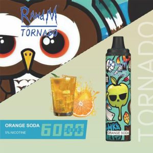 RandM Tornado 6000 Puffs Disposable E-Cigarette Vapes - Fruit Flavors, 5% Nicotine, 850mAh Battery