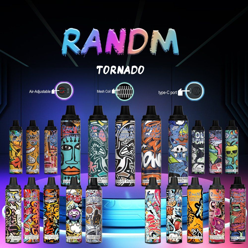 RandM Tornado 6000 Puffs Mesh Coil Disposable Vape Pen, Rechargeable, 30 Flavors, 850mAh Battery - Image 5