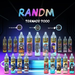 Randm Tornado 7000 Disposable Vape 7000 Puffs, 14ml Capacity, 20 Flavors, OEM/ODM Support