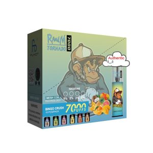 RandM Tornado 7000 Disposable Vape Pen, 14ml E-Liquid, 7000 Puffs, 5% Nicotine, Fruits Flavors